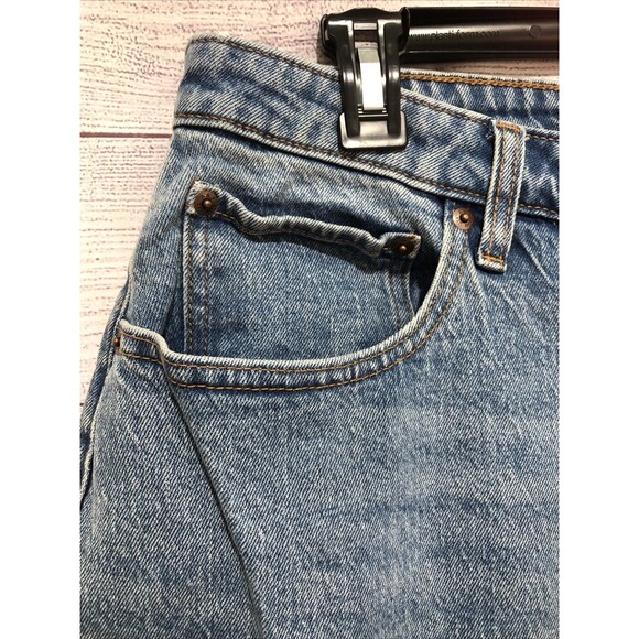 Abercrombie Fitch The 90’s Relaxed  Jean High Rise Curve Love 33X16L Raw Hem NWT - Picture 2 of 7